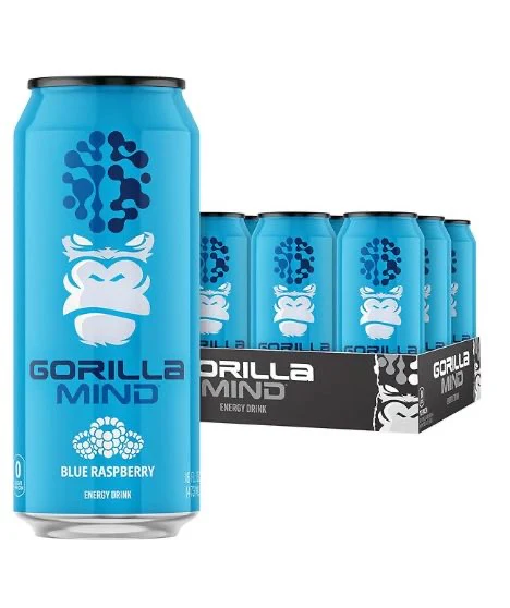 Gorilla Mind Energy Blue Raspberry