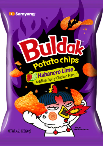 Samyang Buldak Potato Chips Habanero Lime