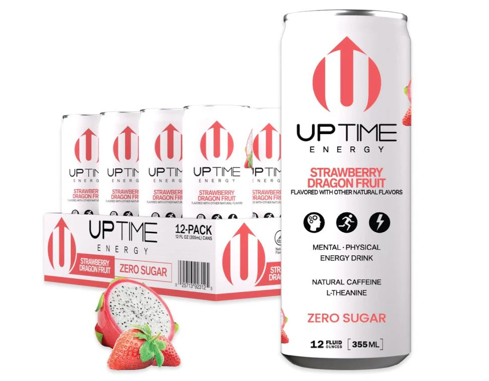 Uptime Energy Strawberry Dragonfruit Zero Sugar